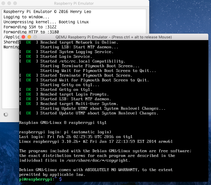 raspberry pi emulator mac osx
